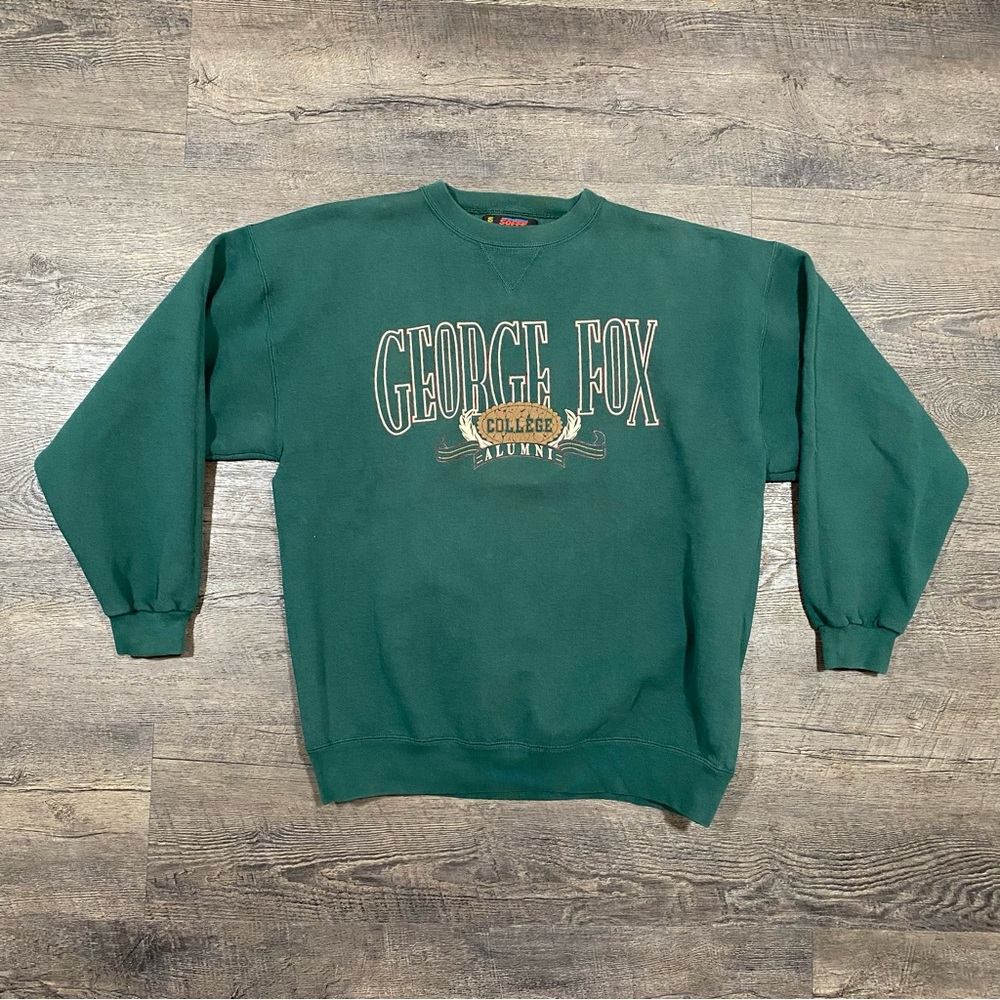 Vintage Collegiate George Fox Alumni Crewneck Sweatshirt Graphic Sz XL